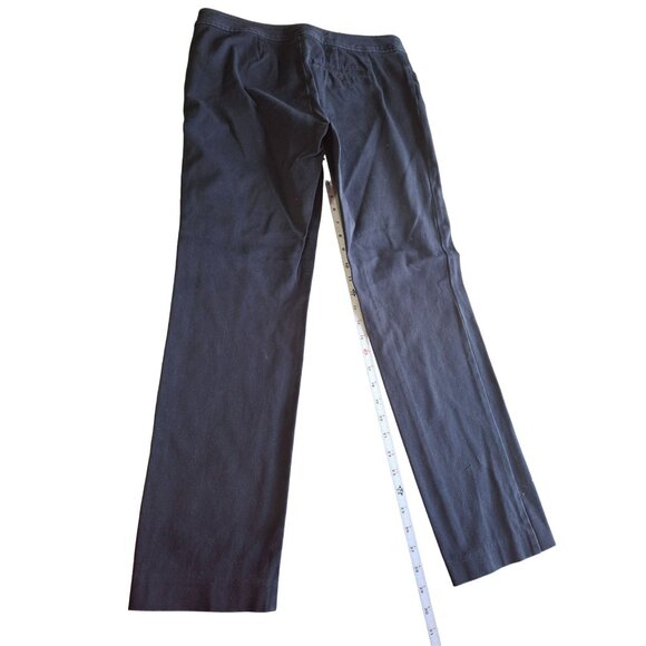 Chaps Womens Bootcut Pants Navy Blue 10P Straight Leg Preppy Classiccore - Picture 2 of 7